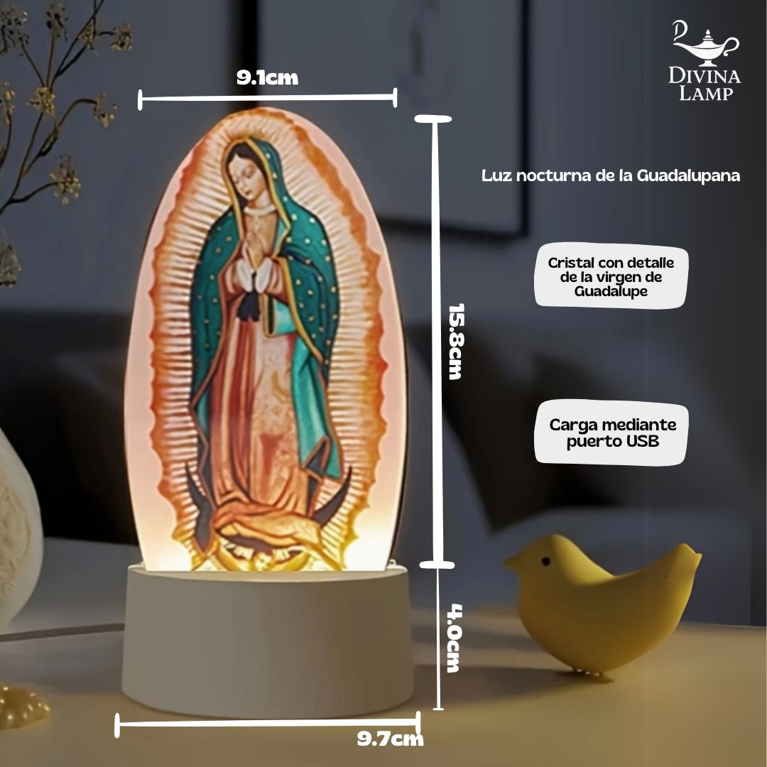 Lámpara de tocador de la Guadalupana