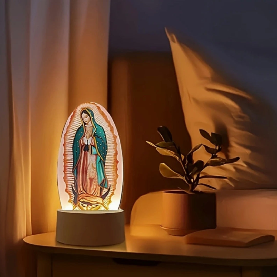 Lámpara de tocador de la Guadalupana